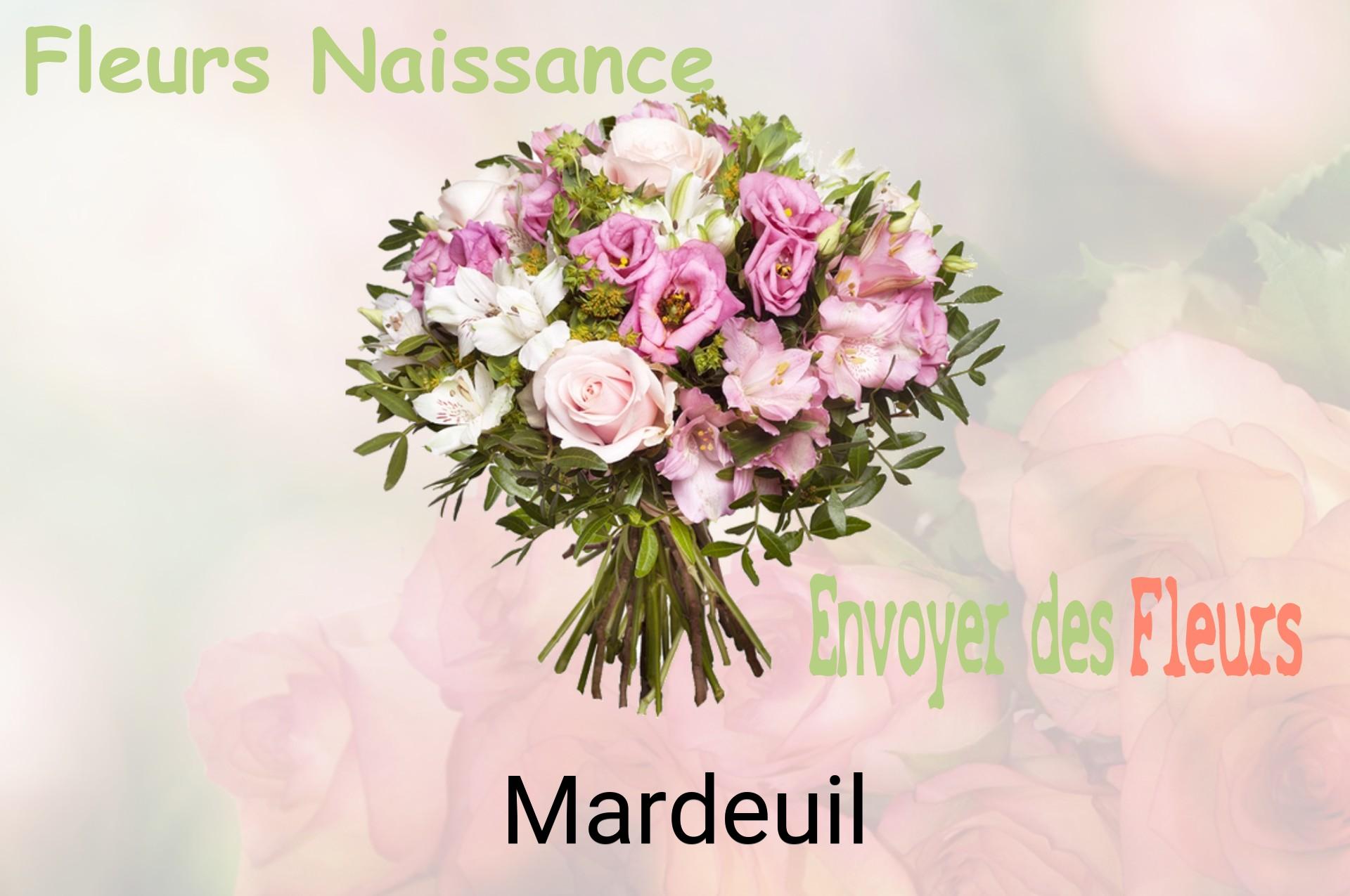 Bouquet de fleurs de naissance livré à Mardeuil