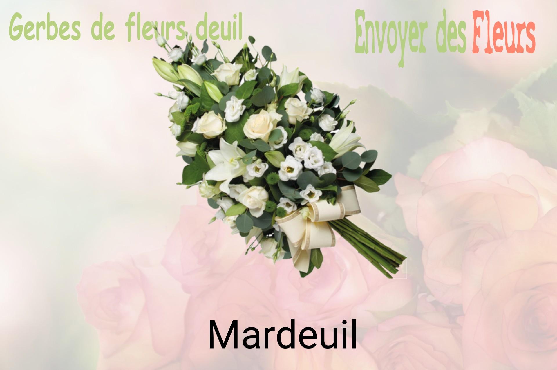 Gerbe de fleurs de deuil livrée à Mardeuil